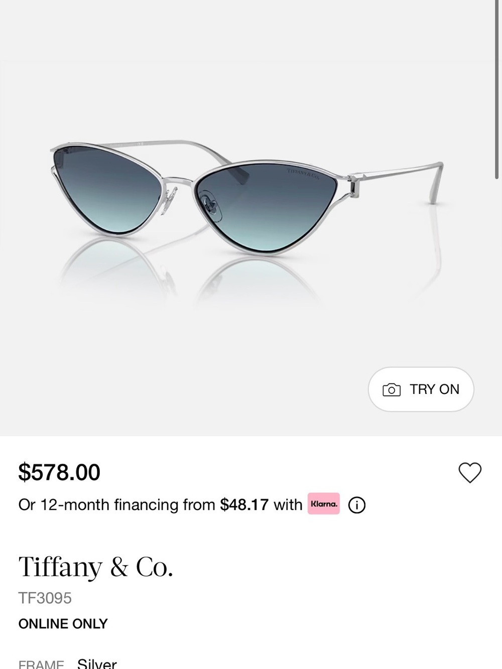 Tiffany Sunglasses Brand New